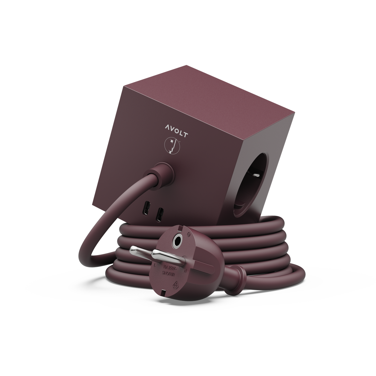 AVOLT Square 1 Bauhaus Archiv Mulberry Red