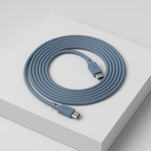AVOLT Cable 1 USB-C naar USB-C Shark Blue